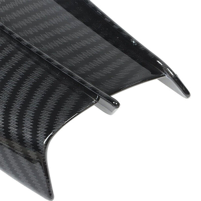 DURAFORCE 1Pair Motorcycle Side Winglets Air Deflector Wing Kit Spoiler Gloss Carbon Fiber
