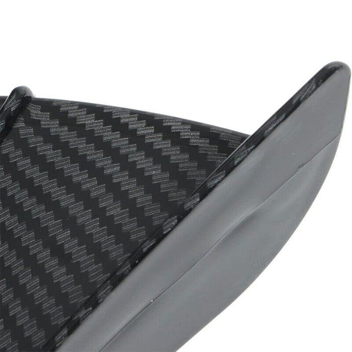 DURAFORCE 1Pair Motorcycle Side Winglets Air Deflector Wing Kit Spoiler Gloss Carbon Fiber