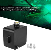 DURAFORCE 2.5L Aluminum Universal Coolant Radiator Overflow Recovery Water Tank Bottle