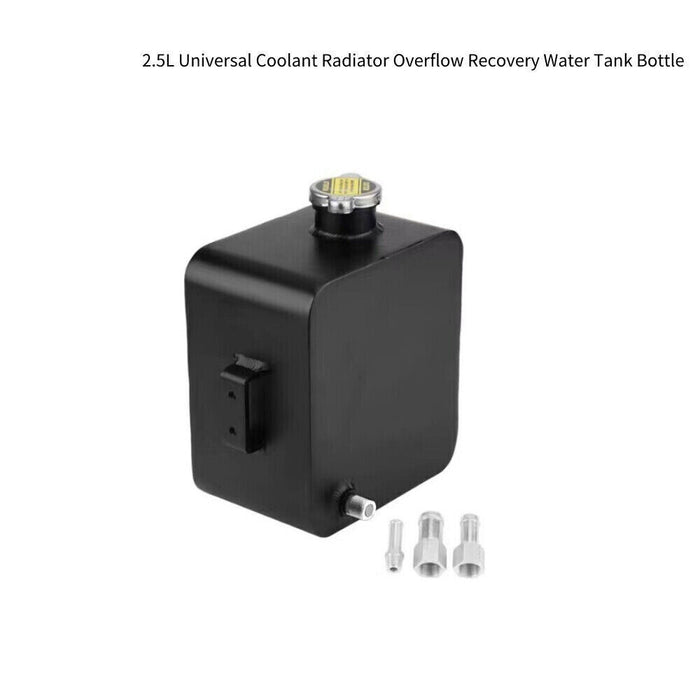 DURAFORCE 2.5L Aluminum Universal Coolant Radiator Overflow Recovery Water Tank Bottle