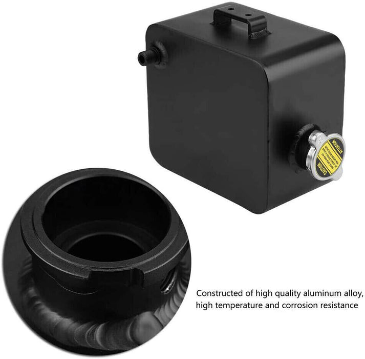 DURAFORCE 2.5L Aluminum Universal Coolant Radiator Overflow Recovery Water Tank Bottle
