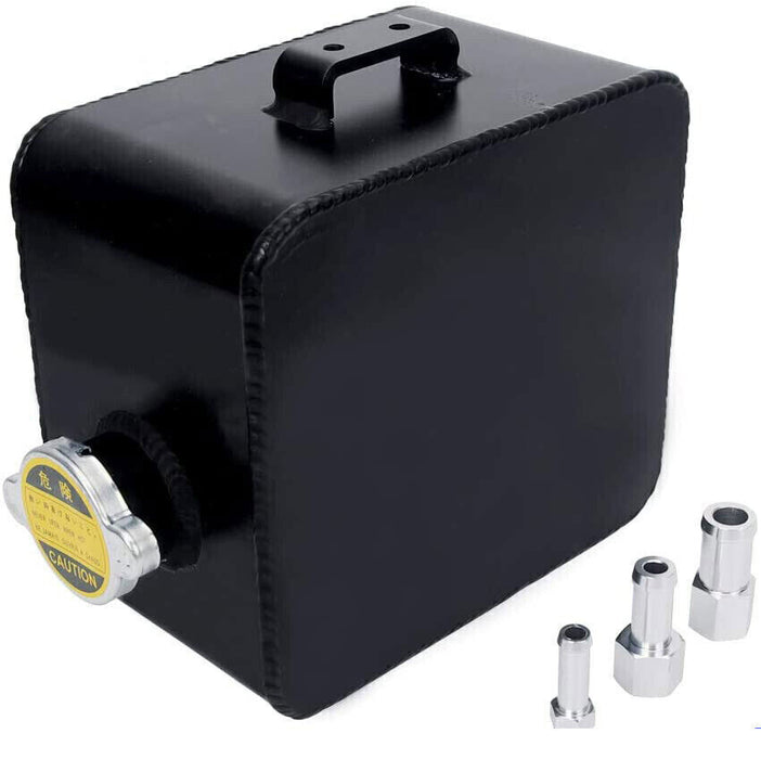 DURAFORCE 2.5L Aluminum Universal Coolant Radiator Overflow Recovery Water Tank Bottle