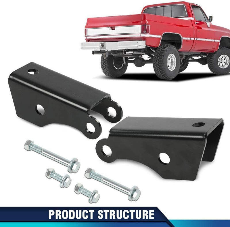 DURAFORCE Drop Shock Extenders Lowering Kit for 73-87 Chevy GMC C10 C15 C1500 Black