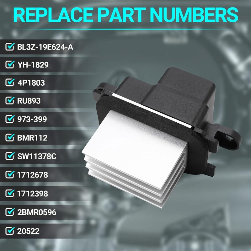 DURAFORCE Blower Motor Resistor AC Blower Control Module For 10-17 Ford Expedition F-150