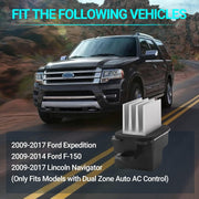 DURAFORCE Blower Motor Resistor AC Blower Control Module For 10-17 Ford Expedition F-150