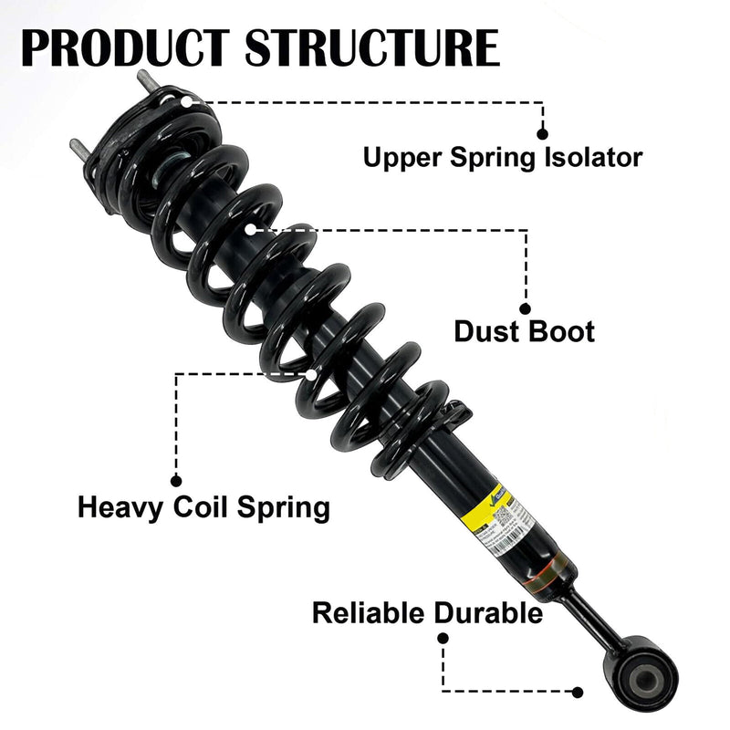 DURAFORCE Front Rear Shock Absorber Strut Assys For Lexus GX470 Toyota Land Cruiser 03-09