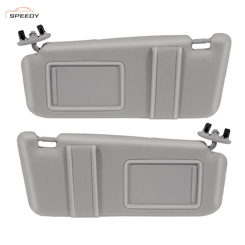 DURAFORCE Fit For Toyota Camry 2007-2011 Gray Car Sun Visor Left & Right Side Sunroof Grey