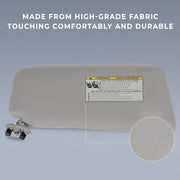 DURAFORCE Fit For Toyota Camry 2007-2011 Gray Car Sun Visor Left & Right Side Sunroof Grey