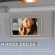 DURAFORCE Fit For Toyota Camry 2007-2011 Gray Car Sun Visor Left & Right Side Sunroof Grey