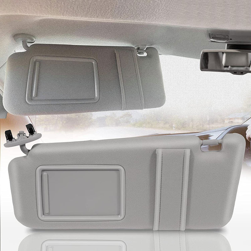 DURAFORCE Fit For Toyota Camry 2007-2011 Gray Car Sun Visor Left & Right Side Sunroof Grey