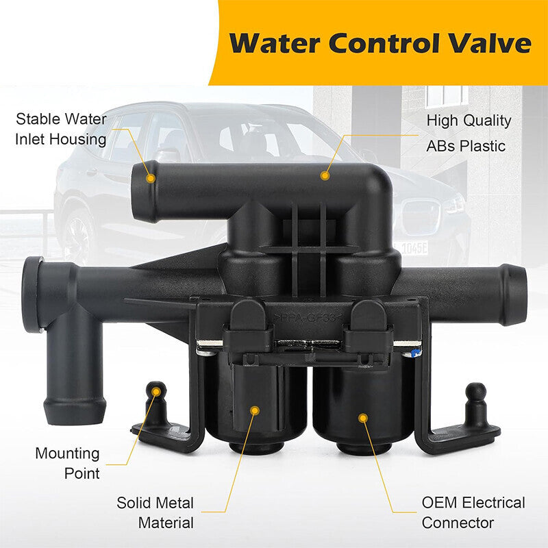 DURAFORCE Heater Control Valve for 2011-2016 BMW F01 F02 F10 F11 F12 520i 523i 528i