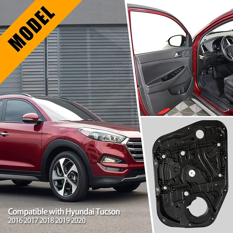 DURAFORCE Fit For 2016-2019 Hyundai Tucson Front Left Driver Side Window Regulator