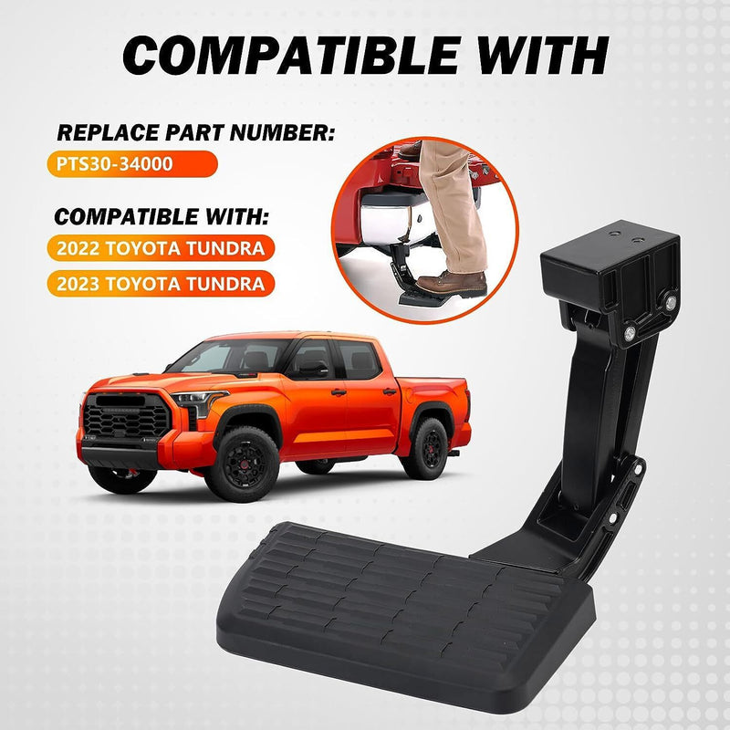 DURAFORCE PT392-34231 Bed Step Assembly Kit For Toyota Tundra 22-23 3.4L PTS30-34000 Black