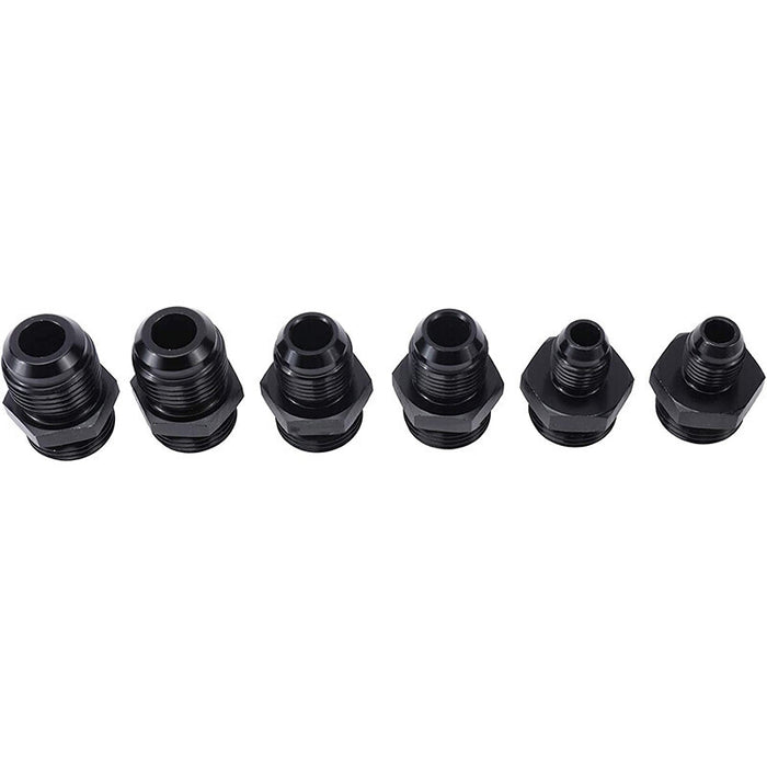 DURAFORCE 100 Micron Fuel Filter Inline 6AN 8AN Universal High Flow Billet Aluminium Black