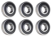 DURAFORCE (6 Pack) 6305-2RS, 6305LLU, 305PP Sealed Radial Ball Bearing 25X62X17 SpinCo