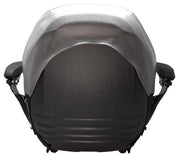 DURAFORCE Gray High Back Lawn Mower Seat Armrests Bobcat Dixie Snapper Toro Exmark Bad Boy