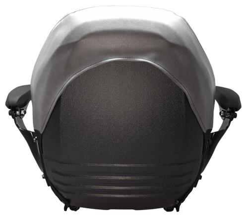 DURAFORCE Gray High Back Lawn Mower Seat Armrests Bobcat Dixie Snapper Toro Exmark Bad Boy