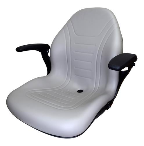 DURAFORCE Gray Zero Turn Lawn Mower Seat Armrests Bobcat Dixie Snapper Toro Exmark Bad Boy