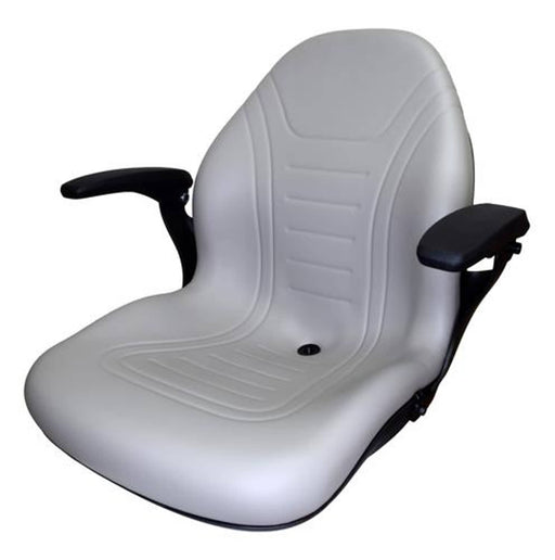 DURAFORCE Gray Zero Turn Lawn Mower Seat Armrests Bobcat Dixie Snapper Toro Exmark Bad Boy
