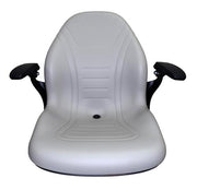 DURAFORCE Gray Zero Turn Lawn Mower Seat Armrests Bobcat Dixie Snapper Toro Exmark Bad Boy