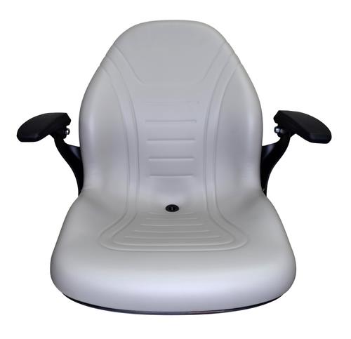 DURAFORCE Gray Zero Turn Lawn Mower Seat Armrests Bobcat Dixie Snapper Toro Exmark Bad Boy