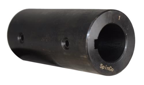 DURAFORCE 1" Solid Shaft Coupler w/ Keyway and Set Screws 4" Long