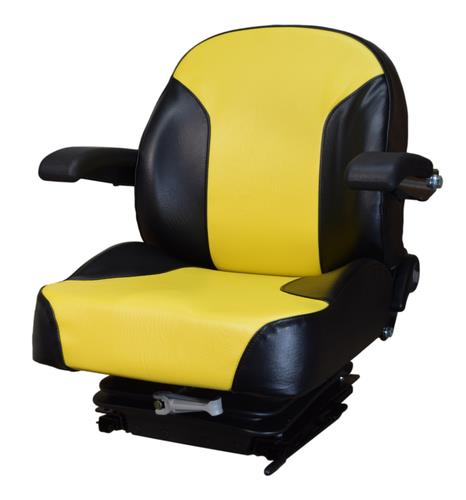 DURAFORCE Yellow Zero Turn Lawn Mower Suspension Seat John Deere Cub Cadet Hustler