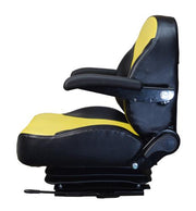 DURAFORCE Yellow Zero Turn Lawn Mower Suspension Seat John Deere Cub Cadet Hustler