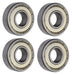 DURAFORCE (4 Each) 6201-ZZ-1/2, 6201-2Z8, 201SS8 Shielded Radial Ball Bearing 0.5"X32X10