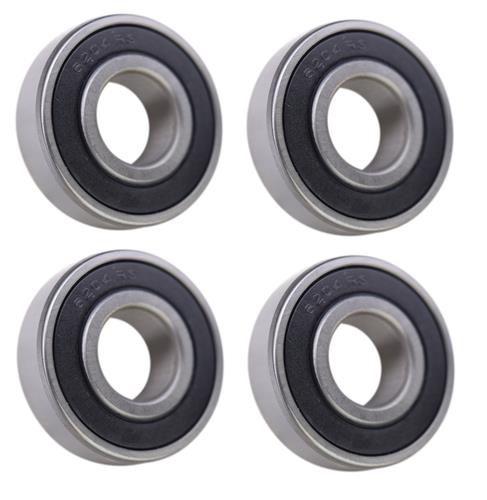 DURAFORCE (4 Each) 6204-2RS, 6204LLU, 204PP Sealed Radial Ball Bearing 20X47X14 SpinCo