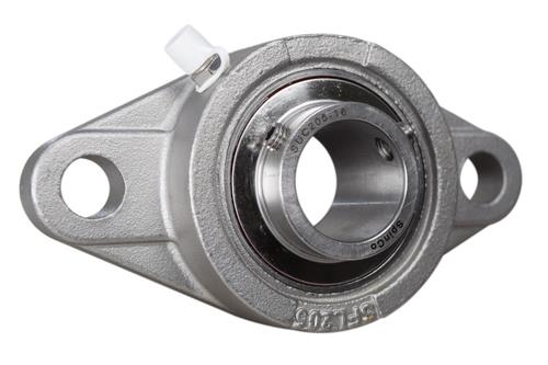 DURAFORCE 1" Stainless Steel Two Bolt Flange Bearing SSUCFL205-16, SUCSFL205-16 SpinCo