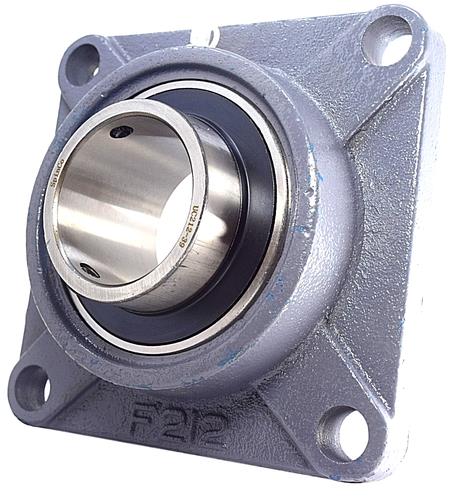 DURAFORCE 2-7/16" Four Bolt Flange Bearing Set Screws F4B-SC-207, UCF212-39 SpinCo