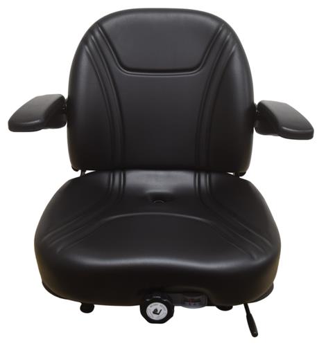 DURAFORCE Zero Turn Turf Lawn Mower Seat w/ Armrests & Suspension John Deere Hustler Ect.