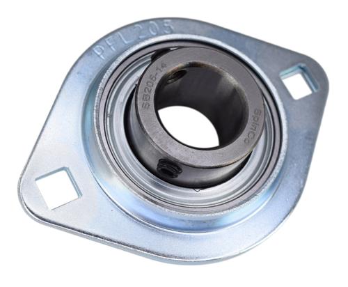 DURAFORCE 7/8" Pressed Steel Two Bolt Flange Bearing SBSFL205-14, SBPFL205-14