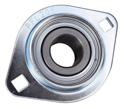 DURAFORCE 7/8" Pressed Steel Two Bolt Flange Bearing SBSFL205-14, SBPFL205-14