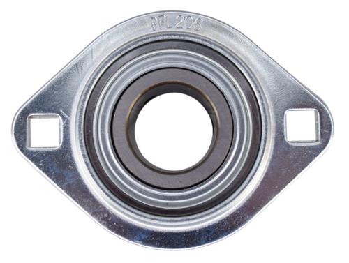 DURAFORCE 1-3/16" Pressed Steel 2 Bolt Flange Bearing SBSFL206-19, SBPFL206-19