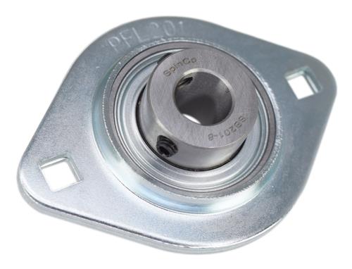 DURAFORCE 1/2" Pressed Steel Two Bolt Flange Bearing SBSFL201-08, SBPFL201-08, SBPFL201-8