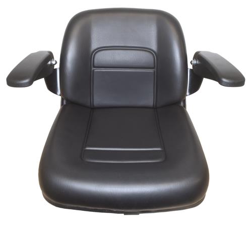 DURAFORCE High Back Lawn Mower Seat w/ Armrests Black Cub Cadet, Dixie Chopper, Dixon