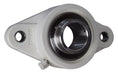 DURAFORCE 1-1/4" Stainless Steel Plastic Two Bolt Flange Bearing MUNCFL206-20, YCJT-1-1/4S
