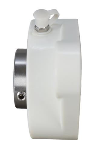 DURAFORCE 1-1/4" Stainless Steel Plastic Two Bolt Flange Bearing MUNCFL206-20, YCJT-1-1/4S