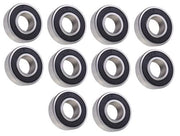 DURAFORCE (10 Each) 1623-2RS Sealed Radial Ball Bearing 5/8 ID X 1-3/8 OD X 7/16 Wide
