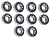 DURAFORCE (10 Each) 1623-2RS Sealed Radial Ball Bearing 5/8 ID X 1-3/8 OD X 7/16 Wide