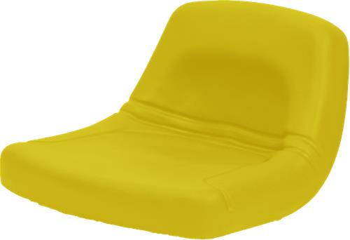 DURAFORCE Low Back John Deere Lawn Mower Garden Tractor Seat Yellow