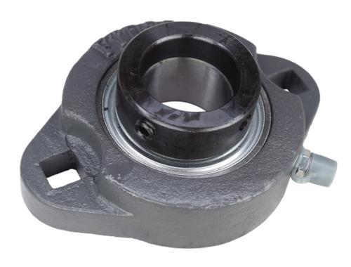 DURAFORCE 1" Ductile Iron Two Bolt Flange Bearing W/ Lock Collar SAFTD205-16G, GVFTD-1