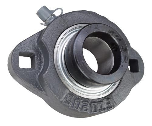 DURAFORCE 1" Ductile Iron Two Bolt Flange Bearing W/ Lock Collar SAFTD205-16G, GVFTD-1