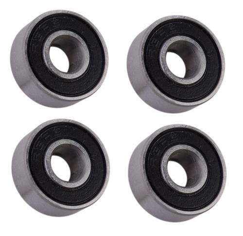 DURAFORCE (4 Each) R3-2RS Sealed Radial Ball Bearing 3/16 ID X 1/2 OD X 0.196" Wide SpinCo