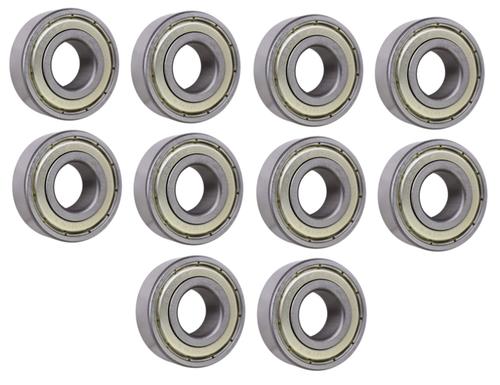 DURAFORCE (10 Each) 6202-ZZ, 6202-2Z, 202SS Shielded Radial Ball Bearing 15X35X11 SpinCo