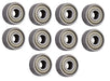 DURAFORCE (10 Each) R2-ZZ Shielded Radial Ball Bearing 1/8 ID X 3/8 OD X 5/32 Wide SpinCo