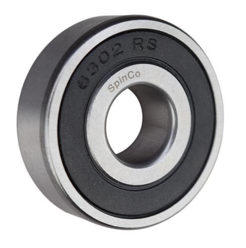 DURAFORCE (2 Pack) 6302-2RS, 6302LLU, 302PP Sealed Radial Ball Bearing 15X42X13 SpinCo