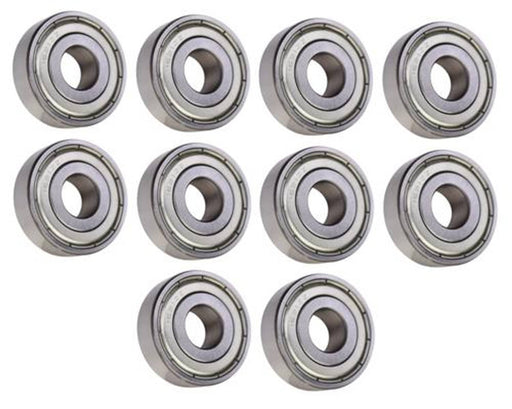 DURAFORCE (10 Each) 1621-ZZ Shielded Radial Ball Bearing 1/2 ID X 1-3/8 OD X 7/16 Wide